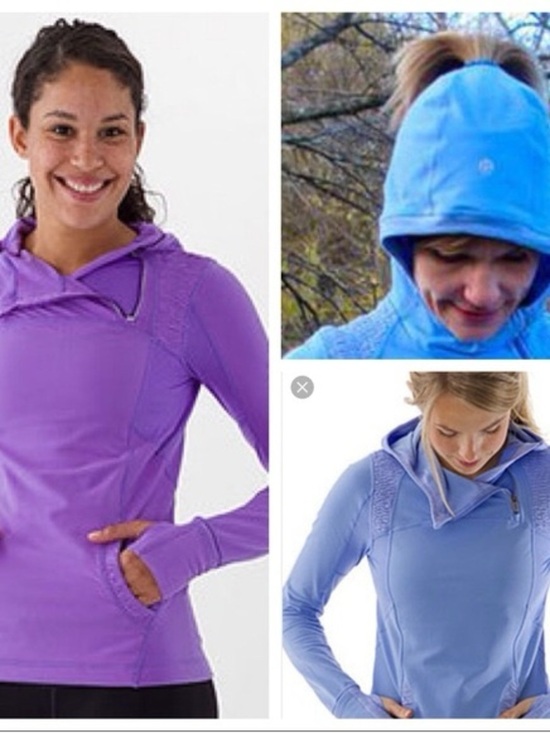 lululemon athletica Jackets & Blazers - LULULEMON RUN ALPINE HOODIE PERIWINKLE SIZE 10
